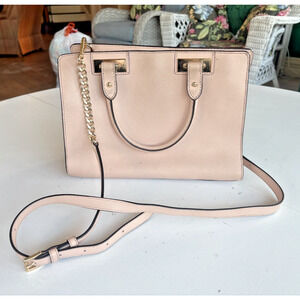Michael Kors Quinn Light Pink Medium Leather Satchel Ballet